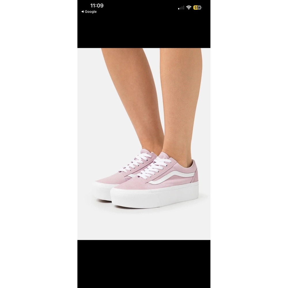 VANS Old Skool Stackform Shoes Keepsake Lilac Pin… - image 12